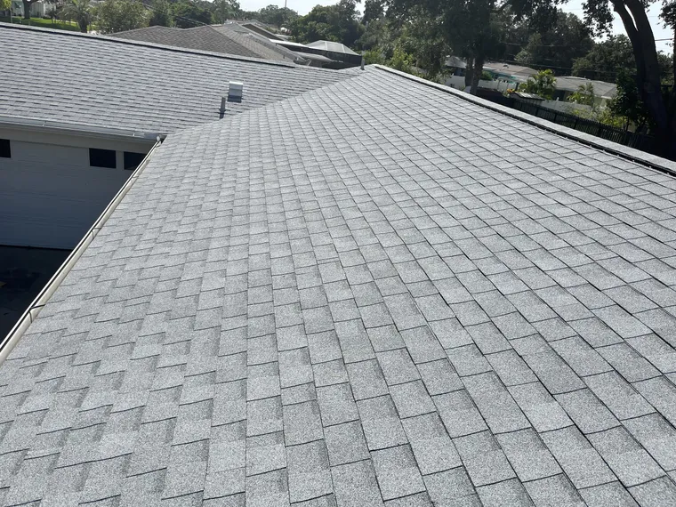 Completed roof at 2262 Curtis Drive North, Clearwater