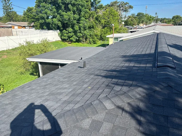 Completed roof at 1609 Plum Tree Road, Holiday