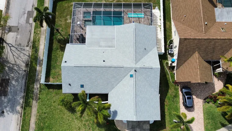 Completed roof at 1766 Powder Ridge Drive, Palm Harbor