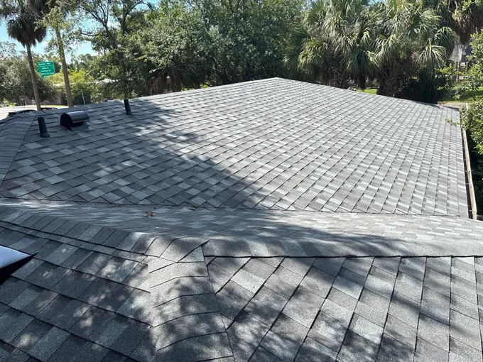 Completed roof at 5107 North Central Avenue