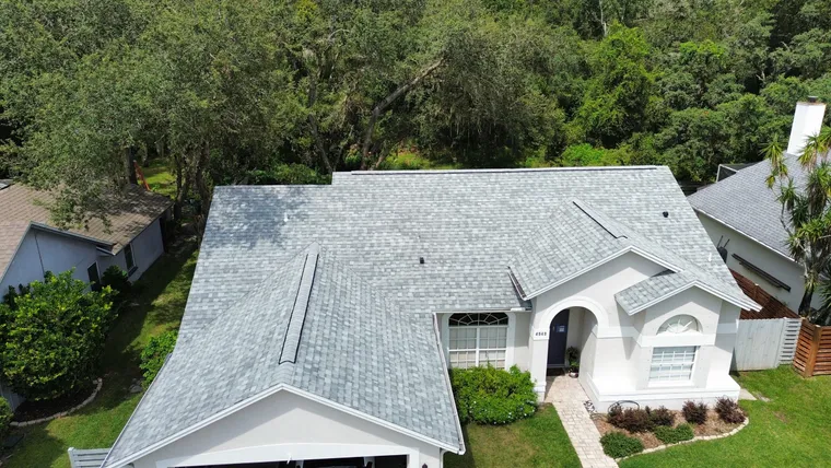 Completed roof at 4949 Eagle Cove North Drive, Palm Harbor