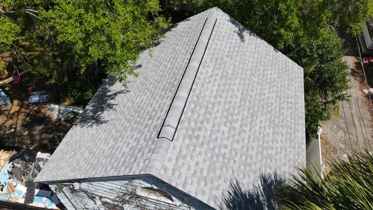Completed roof at 1221 Jackson Road, Clearwater