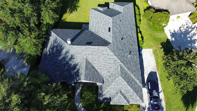 Completed roof at 10314 Carroll Shore Place, Tampa