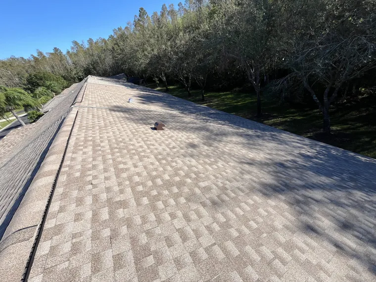 Completed roof at 1541 Arlington Oaks Court, Trinity