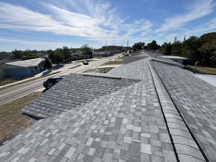 Completed roof at 4229 Moog Road, Holiday