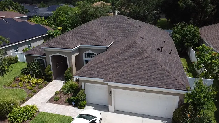 Completed roof at 2412 Fountain Grass Drive, Valrico