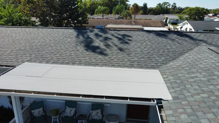 Completed roof at 5246 Falcon Drive, Holiday