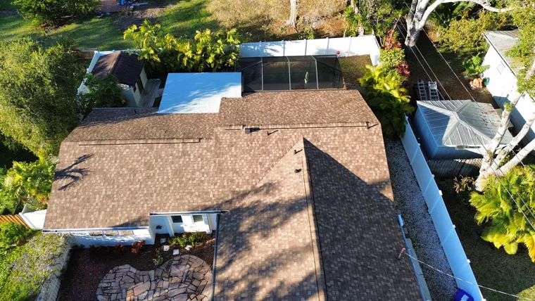 Completed roof at 1444 Michigan Boulevard, Palm Harbor