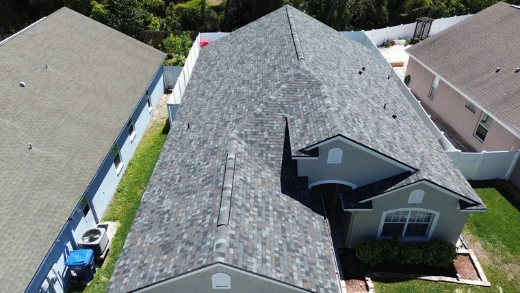 Completed roof at 2736 Big Pine Drive, Holiday