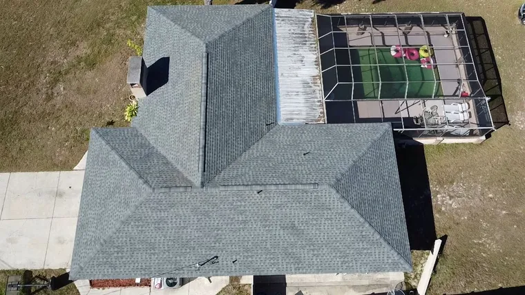 Completed roof at 1540 Newhope Road, Spring Hill