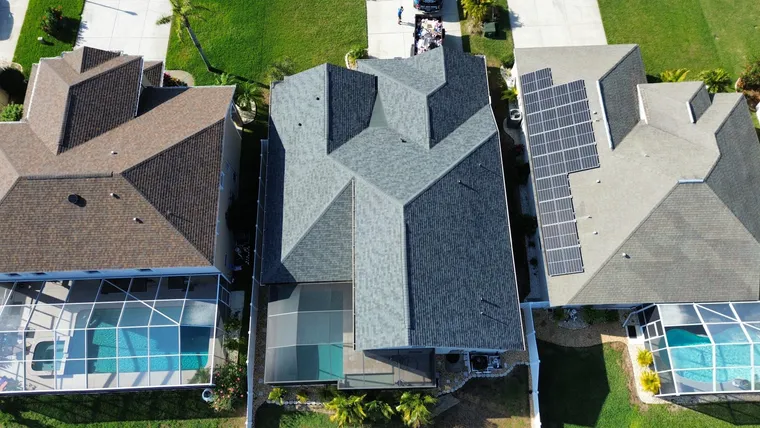 Completed roof at 2622 Eagles Crest Court, Holiday