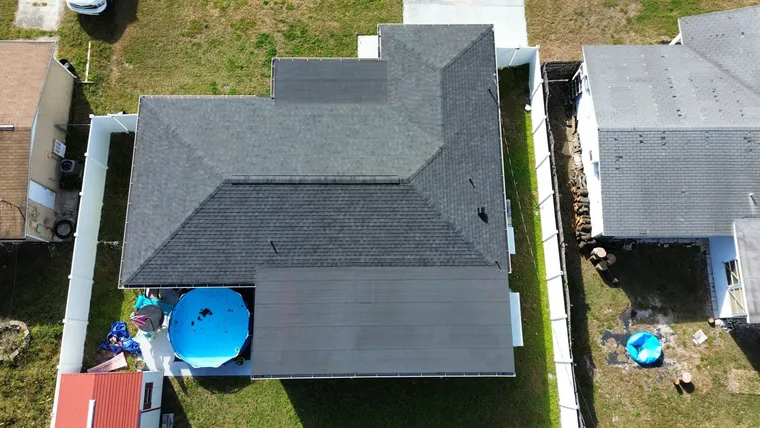 Completed roof at 5303 Drift Tide Drive, New Port Richey