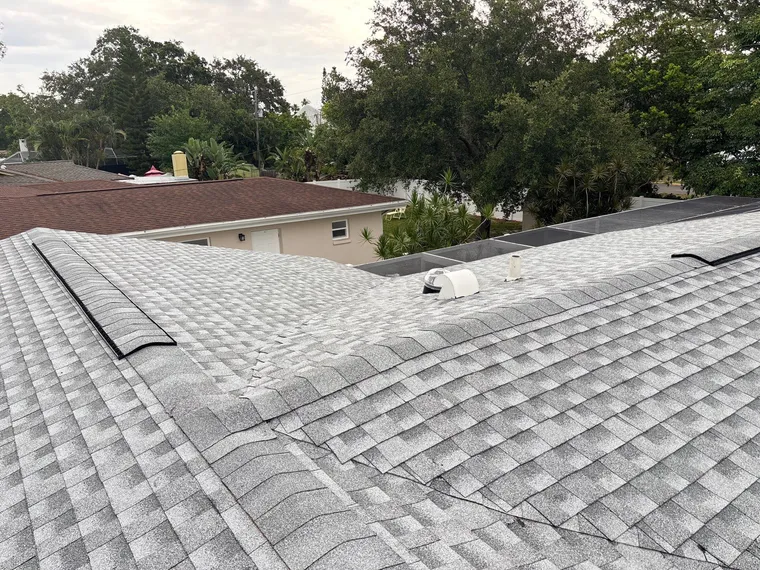 Completed roof at 11543 Oval Drive East, Largo